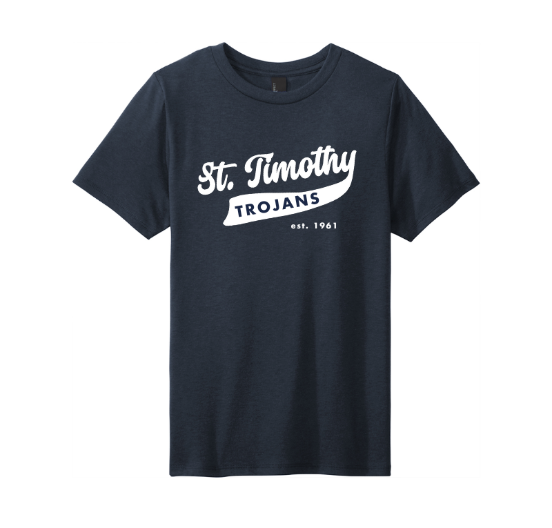 Youth St. Timothy Trojans Navy T-Shirt