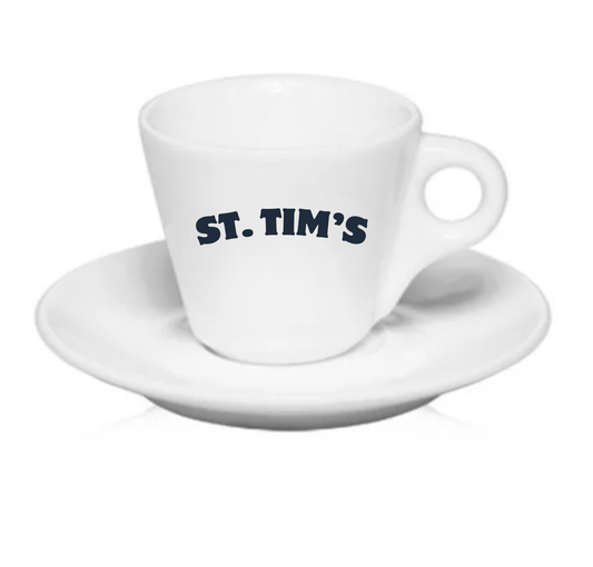 St. Tim's Espresso Cup & Saucer