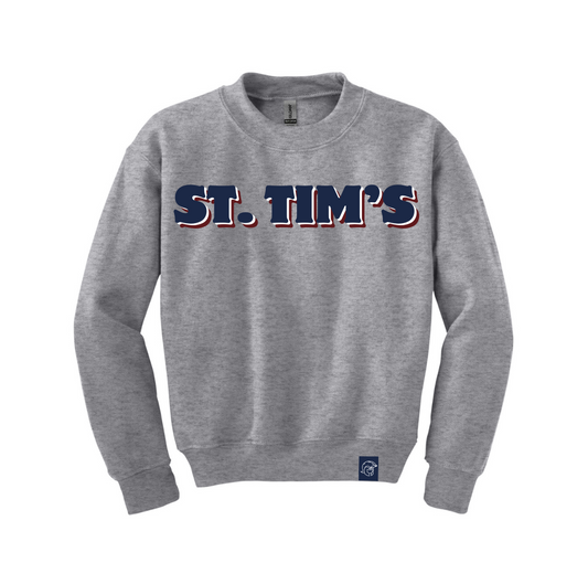 Youth St. Tim's Grey Crewneck